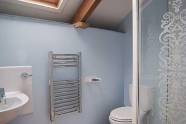The shower-room.