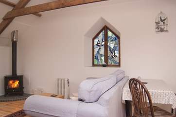 The sitting/dining-area.