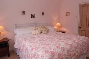 This bedroom can be made up as a super king-size double if you wish.