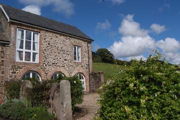 There is a front garden too - with amazing unspoilt views towards Exmoor.