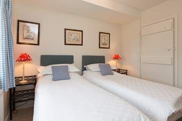 This is the twin bedroom - which can be made up as a double bed if you wish.