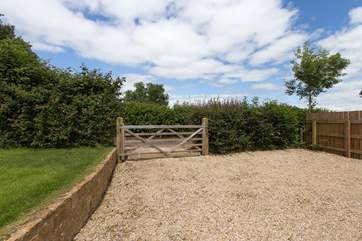 You can pull in right off the lane into your own gated driveway.