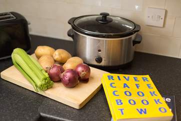 For your convenience there is an electric slow cooker - try the local farmers' markets for excellent local produce and have a go.