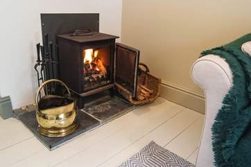 A lovely little wood-burner to keep you snug whatever the weather.