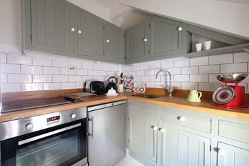 The kitchen is compact but very well-equipped.