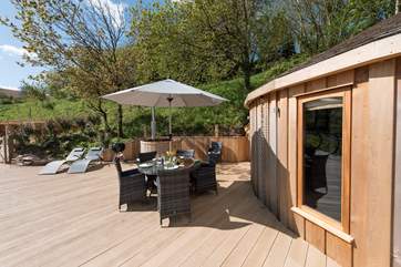 Al fresco dining is a must.