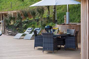 Plenty of space to dine al fresco on the deck.