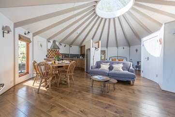 The gorgeous open plan living space.