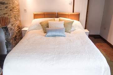 A lovely comfy bed to relax in.