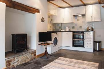 The open plan living-room.