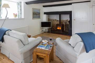 For out-of-season breaks or cooler evenings you can light the wood-burner in the fabulous inglenook fireplace.
