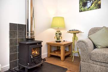 The toasty woodburner makes this a perfect retreat all year round