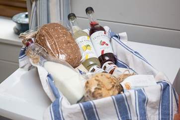 Your welcome hamper - what a treat!