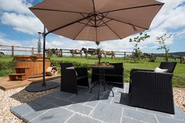 The lovely patio area.