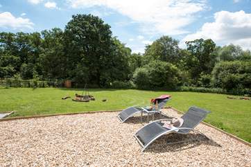 There is plenty of space to relax and enjoy the sights and sounds of the countryside.