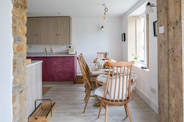 The open plan ground floor dining area.
