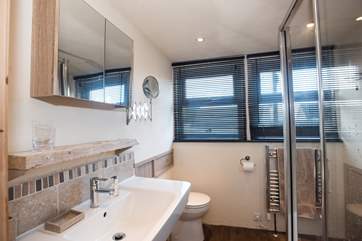 The en suite shower-room for Bedroom 1.