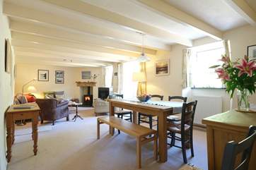 The big sitting/dining-room.