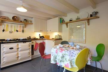 Afternoon tea beside the aga.