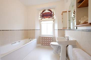 The bathroom.