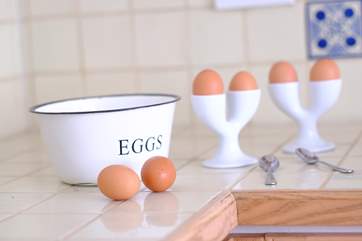 Eggs for breakfast.
