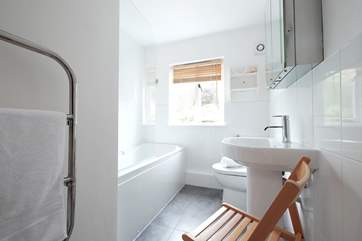 The bathroom.