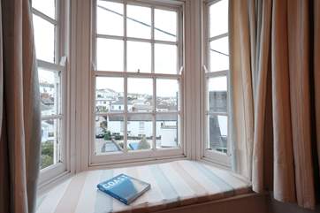 The lovely window seat in Bedroom 1.