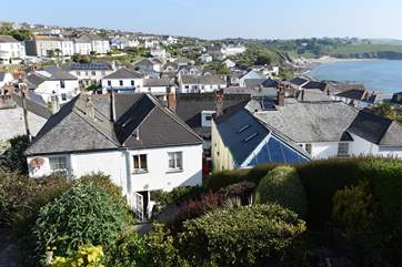 The view from the rear terrace.