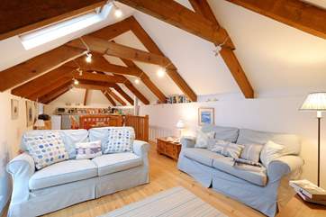 The open plan living-room.