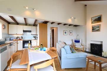The dining area.