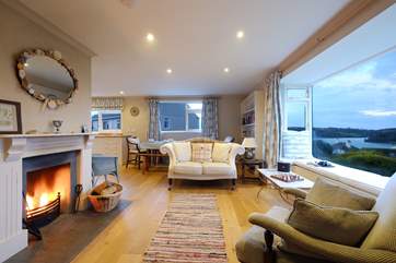 The open plan living-room.