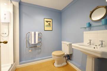 The shower-room.