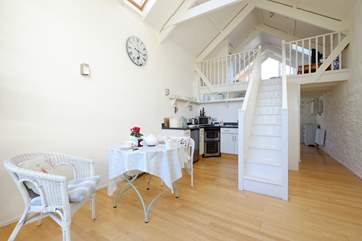 The open plan living space.