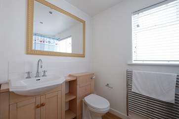 The bathroom.