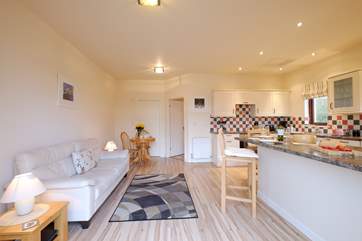 The open plan living-room.