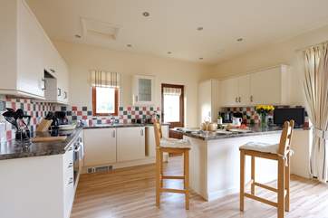 The kitchen in the open plan living-room.