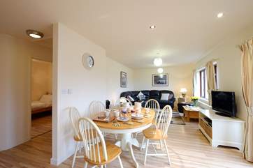 The open plan living-room.