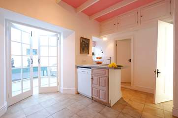 The kitchen.