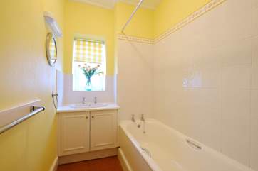 The bathroom.