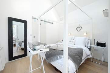 The bedroom.