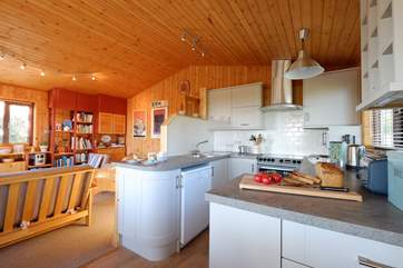 The open plan space.