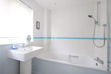 The bathroom.