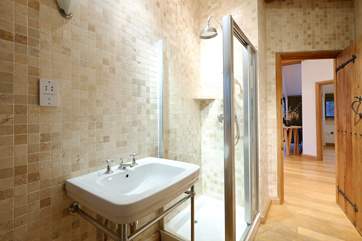 The shower-room.