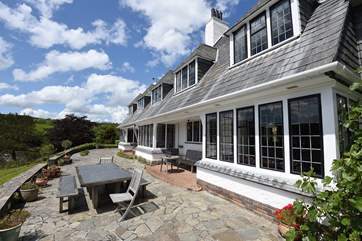 The terrace.