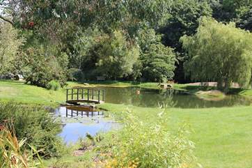 A view of the lake in the grounds (take care with toddlers).