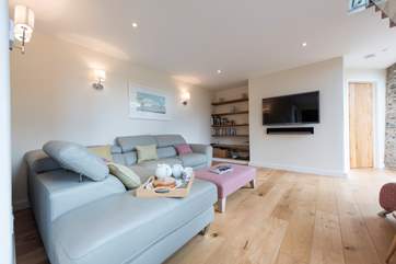 Super comfy downstairs living area.