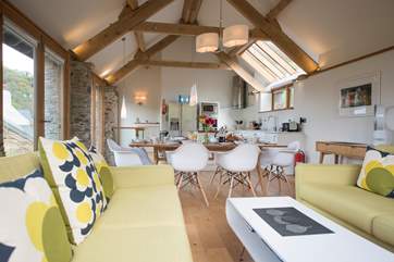 Stylish yet comfy open plan living-area.
