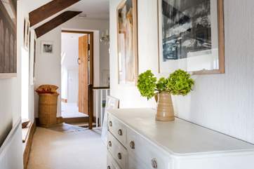 The first floor hallway.