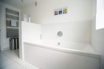 The first floor family bathroom.