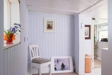 The hallway leading from bedroom 1 through to the other two bedrooms and family bathroom.